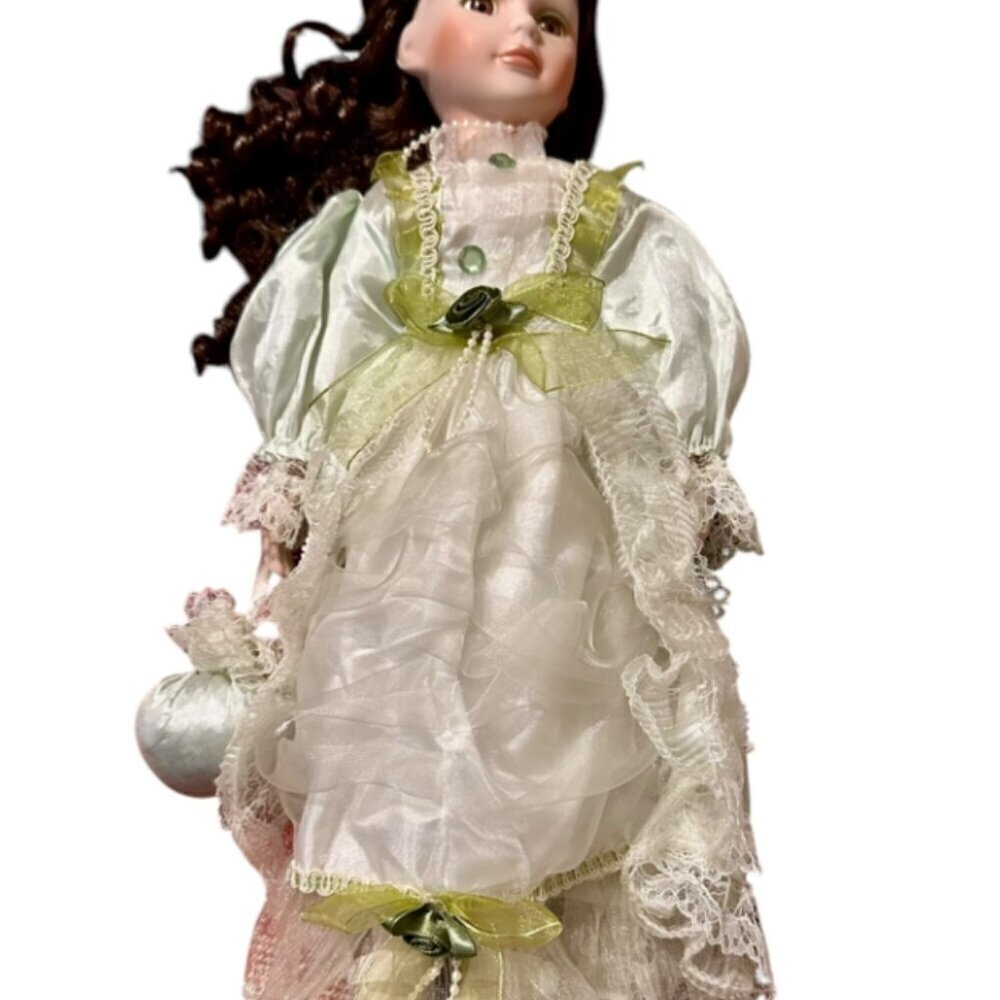 Heritage Signature Collection Porcelain Doll Green Dress - Picture 10 of 12